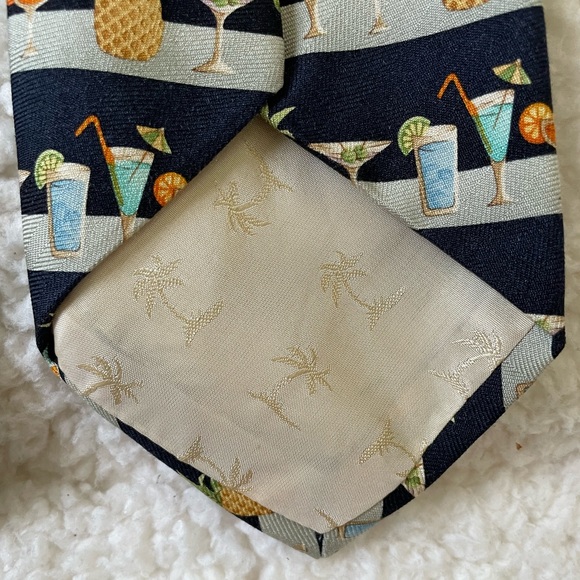 Steven Harris Beer Mug & Tommy Bahama Tropical Cocktail Drink Tie Set - Picture 4 of 6